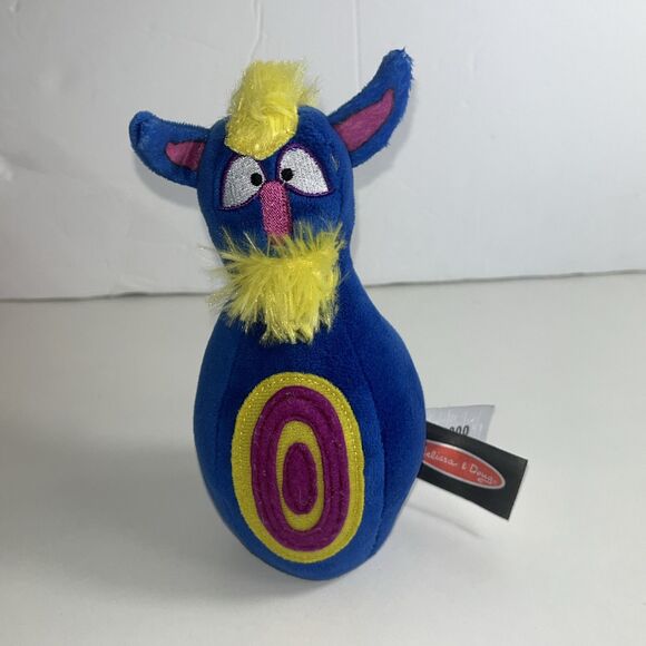 Melissa & Doug Mohawk Monster Bowling Pin 7" Toddler Plush Blue Replacement Pin - Picture 1 of 8